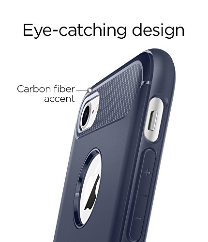 Spigen Rugged Armor Back Cover Case Designed for iPhone 8 / iPhone 7 - Midnight Blue