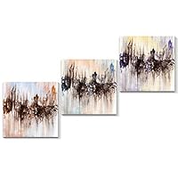3 Piece Canvas Wall Art Abstract Color Canvas Prints Home Artwork Decoration for Living Room,Bedroom - 12