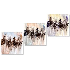 signwin 3 Piece Canvas Wall Art Abstract Color...