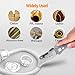 Folding Utility Knife, Heavy Duty Box Cutter Pocket Utility Knives with 11 Replaceable Stainless Steel Blades, Belt Clip, Easy Release Button, Quick Change and Lock-Back Design (Gray)