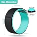 Gonex Yoga Wheel, 13 Inch for Back Pain Stretching with 10mm Thicken External Pad, Sturdy Back Roller Stretcher for Yoga, Backbend with Workout Guidebook, Black Greenthumb 1