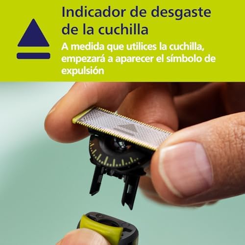 Lâminas de reposição philips qp440/50 oneblade 360, para aparador de barba e barbeador masculino, compatíveis com todos os philips oneblade, pacote com 4 unidades