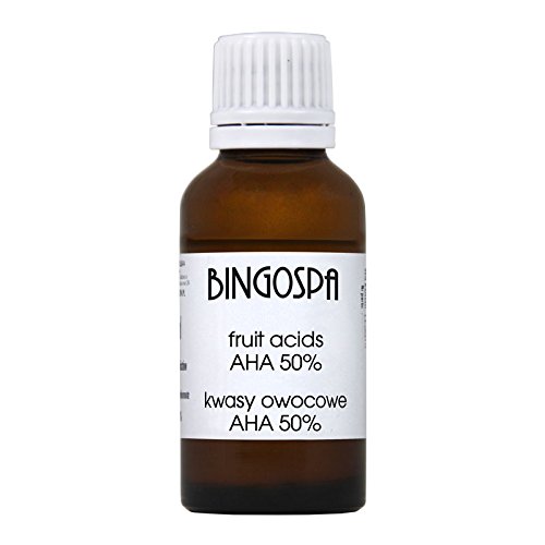 BINGOSPA AHA Fruit Acids for Peeling and Skin Exfoliation, Wrinkles Reduction, Blackheads - 50ml