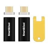 Smart&Cool Twin-Pack Micro-USB Magnetic Adapter Magnetic Converter (Black, Micro-USB Converter-Twin Pack)