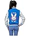 DAZCOS US Size Cotton Blue Baseball Letterman Jackets with Pockets (Women X-Large)