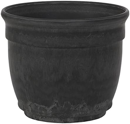 Hills Imports Recycled Composite Planter, 12 by 10.25-Inch, Slate Color