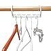 Haphome Non-Slip Multi-Function Magical Suit (1-Pack) Ultra Thin Space Saving 360 Degree Swivel Hook Strong Durable Clothes Hangers Hold Up-to 30 Lbs (White, 8), 8