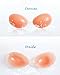 Mysuntown Women's Strapless Adhesive Silicone Push-up Invisible Bra (C, Skin)