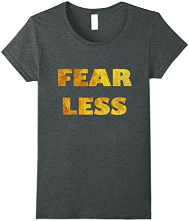 Womens Fearless Gold Leaf Distressed Athletic Sports Gymwear TShirt Small Dark Heather