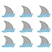 60pieces Shark Cupcake Toppers Shark Theme Party Supplies- Shark Family Baby Shower Birthday Party Decorations