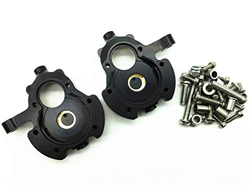 Treal Brass Inner Front Portal Housing Knuckles Heavy Weight for Redcat GEN8 (Black)