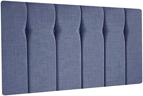 Bed Arena 24" High Luxury Queen Style Chenille Headboard in Sizes (Grey, (4ft6 Double, Matching Button))