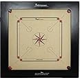 Precise Carrom Board Game Ply Wood with Coin, Striker & Powder Approved by Carrom Federation of India & International Carrom Federation (Champion, 16mm)