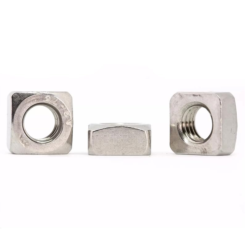 M8 (8mm) Square Nuts to Fit Metric Bolts & Screws A2 Stainless Steel DIN557 (Pack of 20) A03A/1