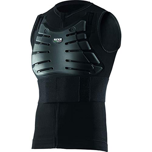 Six2 - Kit de protección sin Mangas All Black-S, Unisex para Adulto, Talla S