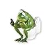 CENGOY Collections Etc Lounging Bathroom Frog Hand-Painted Novelty Figurine Decor, Toilet