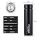 Vacuum Insulated Water Bottle, Stainless Steel Thermoses Water Bottle, Keep Hot Or Cold (Ice), Car Portable Travel Tea Coffee Vacuum Thermoses Cup, Anti-collision, Leak-proof,18 Oz,Black