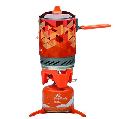 Fire-Maple Star FMS-X2 Outdoor Cooking System Portable Camp Stove with Piezo Ignition POT Support & Stand - Ultralight Compact Windproof High Heating Efficiency - Propane & Butane Canisters - Camping