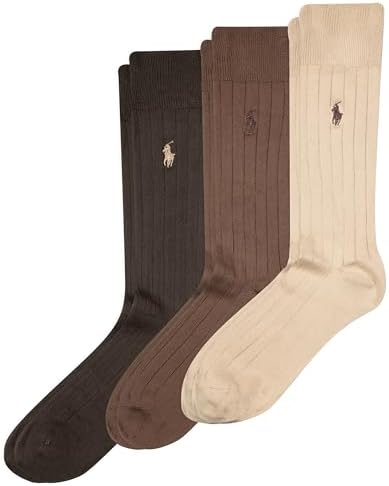 polo ralph lauren men's 3-pk. soft touch rib dress socks Amazon.com: POLO RALPH LAUREN Mens Cotton Ribbed Dress Socks