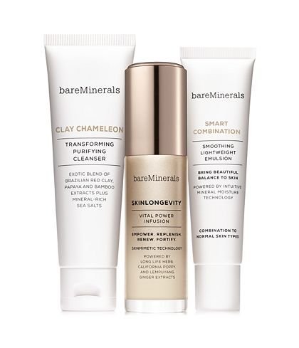 bareMinerals 3-Piece Skinsorials Purify Empower Moisturize for Normal to Combination Skin Set