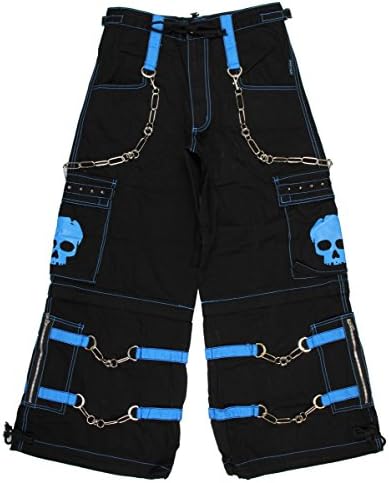 Tripp NYC "Electro Skull" Bondage Pants (Black/Blue) #17 18 19 20