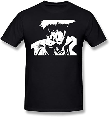 Sept Men's Spike Spiegel Cowboy Bebop T-shirt Black