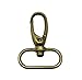 COLIBROX Bronze 1 Inches Inside Diameter Oval Ring Lobster Clasp Claw Swivel Lobster Snap Clasp Hook for Strap Pack of 20