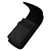 Vertical Black Heavy Duty Rugged Canvas Case Pouch Holster for Apple iPhone SE, iPhone 5S, 5, 5C, (4.0