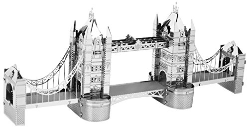 Set of 5 Metal Earth 3D Laser Cut Bridge Models: Brooklyn Bridge, Sundial Bridge, Gold Rare Earth Golden Gate Bridge, Silver Golden Gate Bridge, & London Tower Bridge - Thumbnail 2