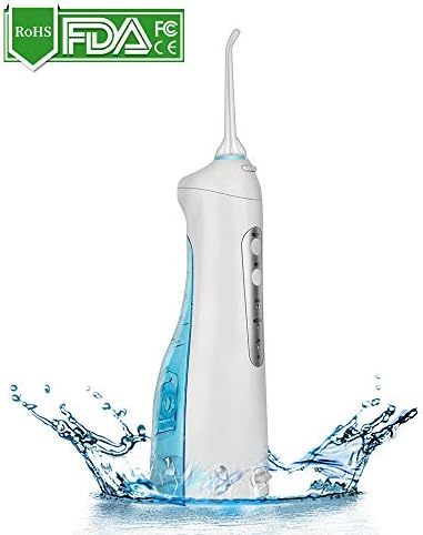 Dejiali 2019 New Generation of Water Flosser Professional Cordless Dental Oral Irrigator,Portable and USB Rechargeable,IPX7 Waterproof 3 Modes Water Flossing for Home and Travel, Braces & Bridges Care