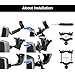 MvToe Car Rear View Mirror Radar Detector Mount for Escort Passport 9500i 8500 7500 X50 X70 X80 Solo SC S2 S3 S4 s75 55 Beltronics RX65 GX65 Red (Not for Escort IX & MAX Series)