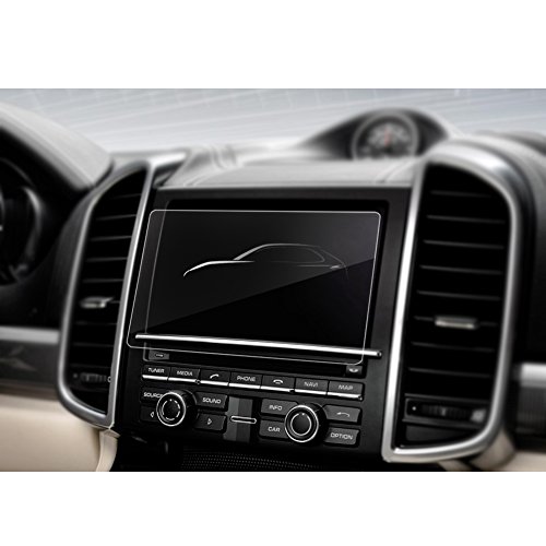LFOTPP Porsche Cayenne 2010-2015 / Macan Typ 92A PCM 3.1 2013-2016 7-Inch Car Navigation Screen Protector Glass,[9H] Tempered Glass Center Touch Screen Protector Anti Scratch High Clarity