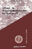 WHAT IS SOCIAL SCIENTIFIC CRITICISM? (Guides to Biblical Scholarship New Testament Series)