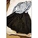 WDPL Women's A Line Short Knee Length Tutu Tulle Prom Party Skirt Small Black