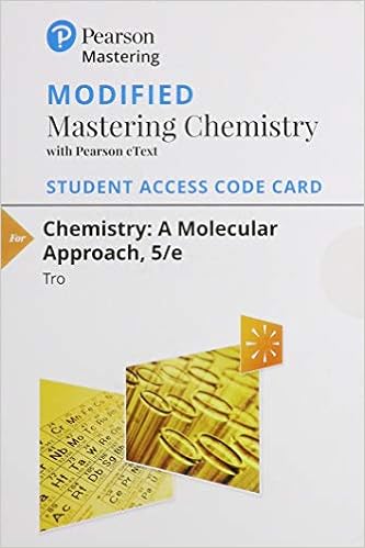 Modified Mastering Chemistry With Pearson Etext Standalone Access Card For Chemistry A Molecular Approach Tro Nivaldo 9780134989884 Books