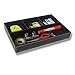 KINGFOM Pu Leather Desk Organizer Tray, 4 Compartment Office Storage Supplies Stationery Drawer Tray, Nightstand Bedside Tray for Key, Wallet, Sunglass, Watch, Coin, Phone Valet Tray Stackable Black