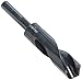 Drill America DWDRSD Series Qualtech High-Speed Steel Economy Reduced-Shank Drill Bit, Black Oxide Finish, 1/2