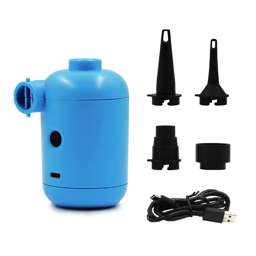 Namvo Electric Air Pump, Portable USB Mini Electric Air Pumps Camping Fast Inflator and Deflate with 4 Inflator Nozzles for Mattress, Pool,Outdoor Pool, Inflatable Boat