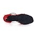 KAI-ROAD Ballroom Dance Shoes Women 3 inch Latin Dance Sandal Salsa Dance Heels, Red