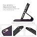 SHIELDON iPhone 8 Plus Case, iPhone 7 Plus Wallet Case, Genuine Leather iPhone 8 Plus Flip Magnetic Cover Card Slots Holder Kickstand TPU Shockproof Case Compatible with iPhone 7Plus - Dark Purple