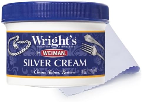 Wright's Silver Cleaner and Polish Cream 237ml with Polishing