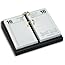 Amazon.com: Dacasso Black Leather Desktop Calendar Holder with Silver ...