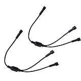 CNBRIGHTER Current Division Cord,with Waterproof Male and Female Connector, Copper Core Wire,Lighting Accessories Fittings for LED InGround/Step Stair/Underwater Swimming Pool Lights,2 Pack
