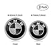 Accarparts Black Emblem for BMW Replacement Hood or Trunk Emblem Logo Front 82mm Rear 74mm For BMW E30 E36 E34 E60 E65 E38 X3 X5 X6 3-Series 5-Series 6-Series 7-Series (2 Pack)