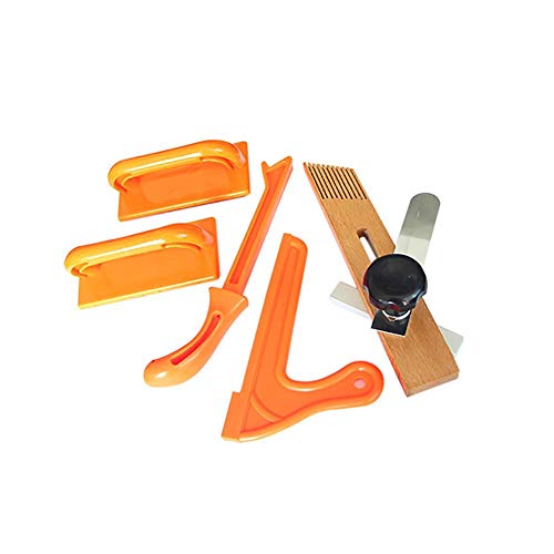Pleasay 5 Pcs Safety Push Block Stick Featherboard Set for Table Saw Carpentry Table Woodworking Set of Tools Agreeable