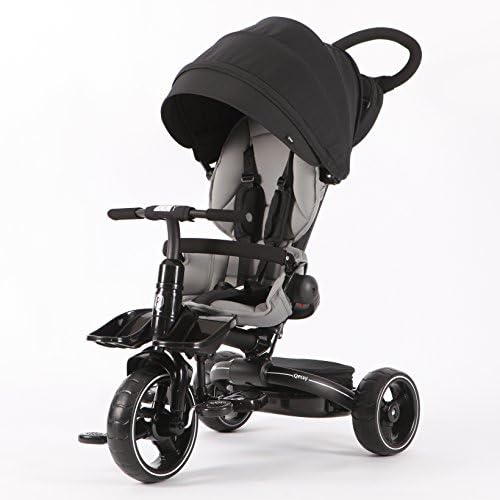 Qplay multiple function kids tricycle, Storage Bag for free (BLACK)