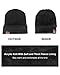 anqier Winter Warm Beanie Hat + Scarf + Touch Screen Knit Gloves 3 Pieces Knitted Set for Men Women(Black)