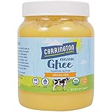 Carrington Farms - Ghee - Organic, Grass Fed, USDA Certified Ghee Butter - Rich in Vitamins A, D, and E - Diet Friendly - 56 
