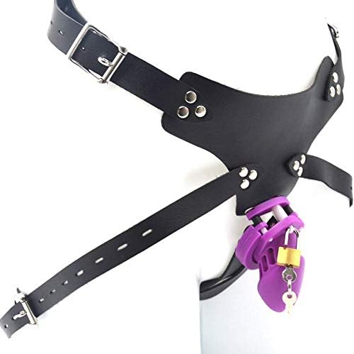 14HAO Short Purple Style wear Men's Leather and Silicone Material Combination Protection Toy (5 Specifications) -51