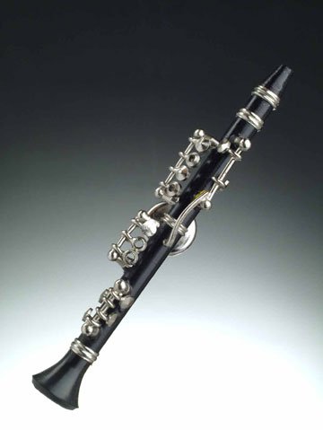 Black Clarinet Miniature Replica Magnet, Size 3 inch